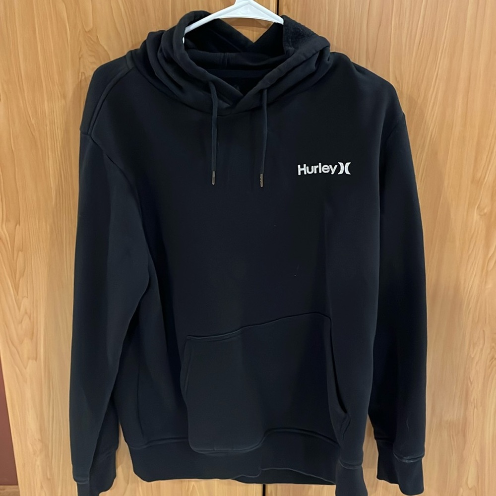 Hurley Black Hoodie Medium